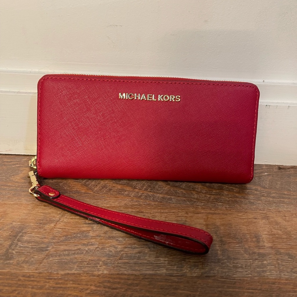 Michael Kors Scarlet Wristlet Clutch